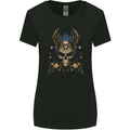 Grim Reaper of the Earth Skull Womens Wider Cut T-Shirt Black
