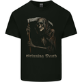 Grinning Death Grim Reaper Gothic Heavy Metal Skull Mens Cotton T-Shirt Tee Top Black