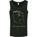 Grinning Death Grim Reaper Gothic Heavy Metal Skull Mens Vest Tank Top Black