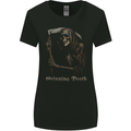 Grinning Death Grim Reaper Gothic Heavy Metal Skull Womens Wider Cut T-Shirt Black