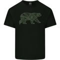Grizzly Bear Circuit Board Kids T-Shirt Childrens Black