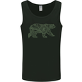 Grizzly Bear Circuit Board Mens Vest Tank Top Black