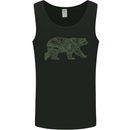 Grizzly Bear Circuit Board Mens Vest Tank Top Black