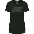 Grizzly Bear Circuit Board Womens Wider Cut T-Shirt Black