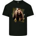 Grizzly Bear Photograph Kids T-Shirt Childrens Black