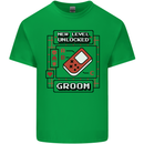 Groom New Level Unlocked Funny Marriage Mens Cotton T-Shirt Tee Top Irish Green