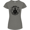Group Therapy Shooting Hunting Rifle Funny Womens Petite Cut T-Shirt