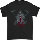 Grungy Grim Reaper Satanic Skulls Heavy Metal Mens T-Shirt 100% Cotton Black