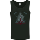 Grungy Grim Reaper Satanic Skulls Heavy Metal Mens Vest Tank Top Black