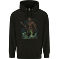 Guan Yu Chinese God of War Fantasy MMA Mens 80% Cotton Hoodie Black