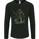 Guan Yu Chinese God of War Fantasy MMA Mens Long Sleeve T-Shirt Black