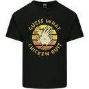Guess What Chicken Butt Funny Farm Kids T-Shirt Childrens Black