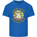 Guess What Chicken Butt Funny Farm Kids T-Shirt Childrens Royal Blue