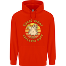 Guess What Chicken Butt Funny Farm Mens 80% Cotton Hoodie Bright Red