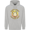 Guess What Chicken Butt Funny Farm Mens 80% Cotton Hoodie Sports Grey