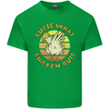 Guess What Chicken Butt Funny Farm Mens Cotton T-Shirt Tee Top Irish Green