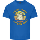 Guess What Chicken Butt Funny Farm Mens Cotton T-Shirt Tee Top Royal Blue