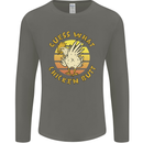 Guess What Chicken Butt Funny Farm Mens Long Sleeve T-Shirt Charcoal