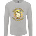 Guess What Chicken Butt Funny Farm Mens Long Sleeve T-Shirt Sports Grey