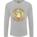 Guess What Chicken Butt Funny Farm Mens Long Sleeve T-Shirt Sports Grey