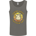 Guess What Chicken Butt Funny Farm Mens Vest Tank Top Charcoal