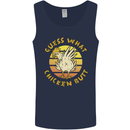Guess What Chicken Butt Funny Farm Mens Vest Tank Top Navy Blue