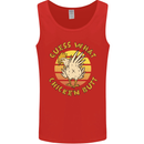 Guess What Chicken Butt Funny Farm Mens Vest Tank Top Red