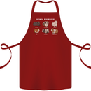 Guinea Pig Breeds 1 Cotton Apron 100% Organic Maroon