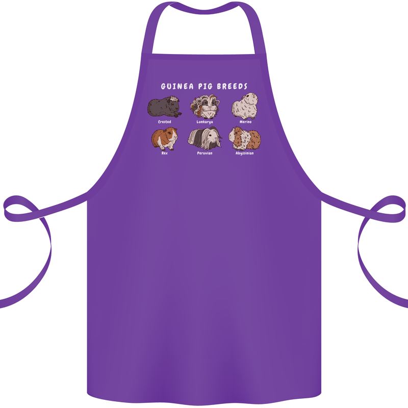 Guinea Pig Breeds 1 Cotton Apron 100% Organic Purple