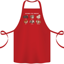 Guinea Pig Breeds 1 Cotton Apron 100% Organic Red