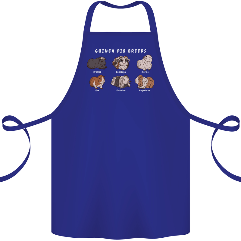 Guinea Pig Breeds 1 Cotton Apron 100% Organic Royal Blue