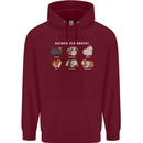 Guinea Pig Breeds 1 Mens 80% Cotton Hoodie Maroon