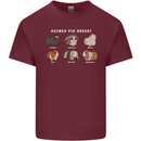 Guinea Pig Breeds 1 Mens Cotton T-Shirt Tee Top Maroon