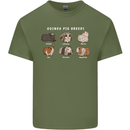 Guinea Pig Breeds 1 Mens Cotton T-Shirt Tee Top Military Green