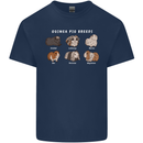 Guinea Pig Breeds 1 Mens Cotton T-Shirt Tee Top Navy Blue