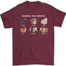 Guinea Pig Breeds 1 Mens T-Shirt 100% Cotton Maroon