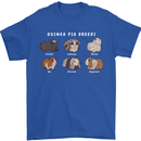 Guinea Pig Breeds 1 Mens T-Shirt 100% Cotton Royal Blue