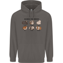 Guinea Pig Breeds 2 Mens 80% Cotton Hoodie Charcoal