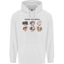 Guinea Pig Breeds 2 Mens 80% Cotton Hoodie White