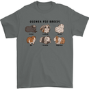 Guinea Pig Breeds 2 Mens T-Shirt 100% Cotton Charcoal
