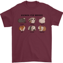 Guinea Pig Breeds 2 Mens T-Shirt 100% Cotton Maroon
