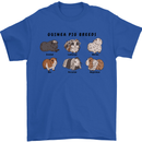 Guinea Pig Breeds 2 Mens T-Shirt 100% Cotton Royal Blue