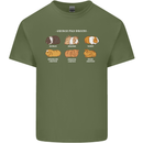 Guinea Pig Breeds 3 Mens Cotton T-Shirt Tee Top Military Green