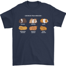 Guinea Pig Breeds 3 Mens T-Shirt 100% Cotton Navy Blue