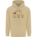 Guinea Pig Breeds 4 Mens 80% Cotton Hoodie Sand