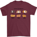 Guinea Pig Breeds 4 Mens T-Shirt 100% Cotton Maroon
