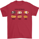 Guinea Pig Breeds 4 Mens T-Shirt 100% Cotton Red