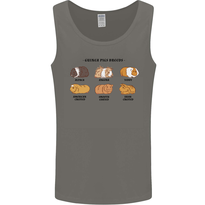 Guinea Pig Breeds 4 Mens Vest Tank Top Charcoal