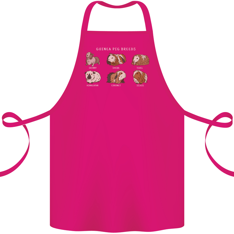 Guinea Pig Breeds 5 Cotton Apron 100% Organic Pink