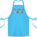 Guinea Pig Breeds 5 Cotton Apron 100% Organic Turquoise